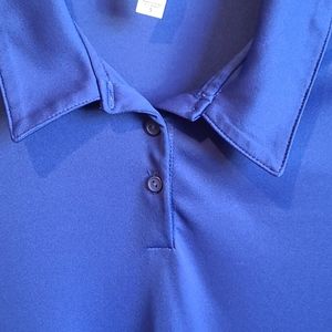 Blue Dry-Fit Golf Polo Shirt